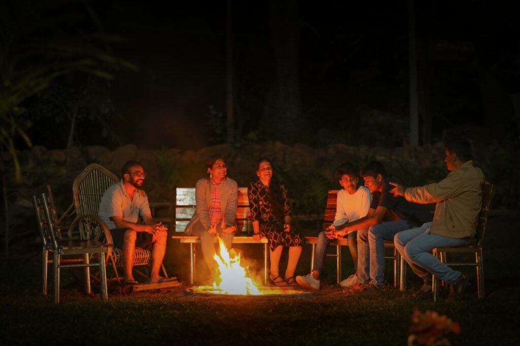 ansh river resort camp fire